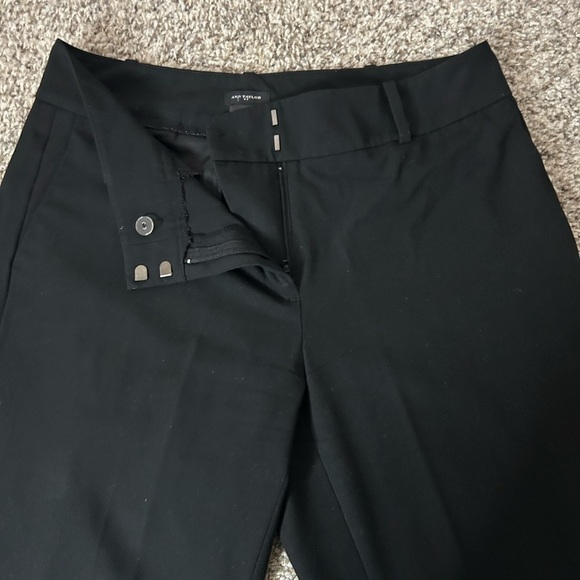 Ann Taylor Curvy Black Dress Pants Size 4 Business Casual Formal Work - Picture 2 of 5